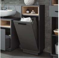 Vicco W&auml;scheschrank Beatrice, Anthrazit/Sonoma, 38 x 93 cm mit herausnehmbarer