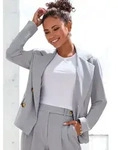 LASCANA Kurzblazer grau 38