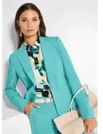 MADELEINE Kurzblazer Zeitloser Sommerblazer mit Revers Longblazer mit...