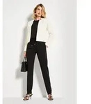 MADELEINE Kurzblazer Langarm Jerseyblazer mit Stehkragen Uni-Design, kleiner