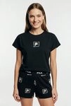 Fila Shorty WOMAN JERSEY PYJAMAS (2 tlg) mit auff&auml;lligem Logodruck,