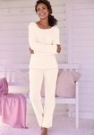 Vivance Dreams by Lascana Pyjama (Set, 2 tlg) mit romantischem Ajour Muster