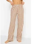 LSCN by LASCANA Pyjamahose (1-tlg) mit weitem Bein braun 44/46