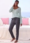 Vivance Dreams Pyjama (Set, 2 tlg) mit sch&ouml;nem Melangeeffekt