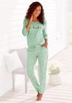 Vivance Dreams Pyjama (Set, 2 tlg) mit G&auml;nsebl&uuml;mchen-Druck