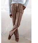LASCANA Pyjamahose mit Druck braun 44/46