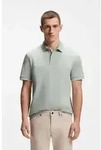 BOSS ORANGE Poloshirt Passertip mit BOSS Logo-Badge grau L (50)