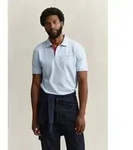 Gant Poloshirt REG CONTRAST PIQUE SS POLO mit kontrastfarbenen Eins&auml;tzen blau S
