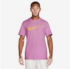 Nike Sportswear T-Shirt M NSW TEE ICON SWOOSH Kurzarm, Rundhalsausschnitt, aus