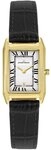 Jacques Lemans Quarzuhr Quarz Rechteckig Schwarz/Goldfarben