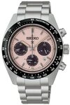 Seiko Solaruhr Herrenuhr, Solar-Chronograph Edelstahl - Rosa Zifferblatt