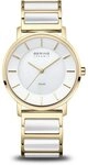 Bering Quarzuhr Bering 19535-714 Damenuhr Solar Keramik 35mm 3ATM Bering...