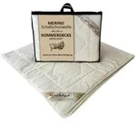 Meivita Naturhaarbettdecke Merino Schafschurwolle extra leichte Sommerdecke,