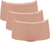 sloggi Panty GO Crush (3er Pack) mit Spitzendetails, Cotton-Mix