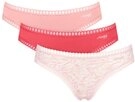 sloggi Minislip GO Crush (3er Pack) dehnbare Spitzendetails, Cotton-Mix