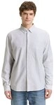 TOM TAILOR Denim Langarmhemd gestreift, mit Button-down-Kragen