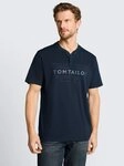 TOM TAILOR T-Shirt T-Shirt Henley T-Shirt im Used-Look