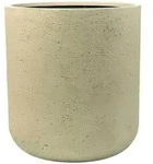 VIVANNO Blumentopf Fiberglas CHICO Rund - Vesuvbeige Matt (1 St), 45x50 cm...