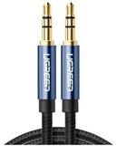 UGREEN Ugreen AUX Audiokabel gerade Klinke 3,5 mm 1m blau AV112 Audio-Adapter