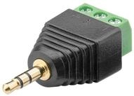 Goobay Klinkenstecker GOOBAY Terminal Block 76745, 3-pin auf 3,5 mm...