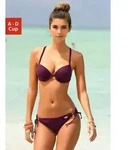Buffalo Push-Up-Bikini mit geflochtenem R&uuml;ckendetail rot 34