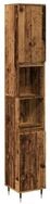 vidaXL Badezimmer-Set Badschrank Altholz-Optik 30x30x190 cm Holzwerkstoff,...