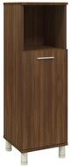 vidaXL Mehrzweckschrank NA Badezimmerschrank Braun Eiche 30x30x95 cm Spanplatte
