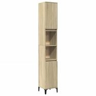vidaXL Mehrzweckschrank NA Badezimmerschrank Hochschrank Regal Nischenschrank...