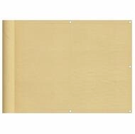 vidaXL Balkonsichtschutz Balkonsichtschutz Sandfarben 75x300 cm 100 %