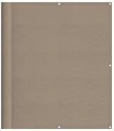 vidaXL Balkonsichtschutz Balkonabdeckung Taupe 120x1000 cm 100 % Polyester-Oxford