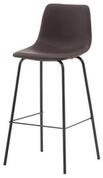 Venture Home Barhocker 2er Set Alexi Barhocker PU Kunstleder braun.