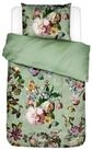 Essenza Bettw&auml;sche Fleur Quiet green Satin, Baumwolle, 2 teilig, Lilien, Dahlien,