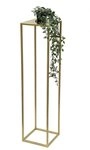 DanDiBo Blumenhocker Metall Gold Eckig 100 cm Blumenst&auml;nder Beistelltisch