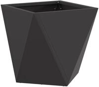 vidaXL Blumentopf Pflanzk&uuml;bel Schwarz 30 x 30 x 30 cm Stahl (1 St)