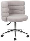 SVITA Schreibtischstuhl CLOUD, Bezug aus Teddyboucle, Drehstuhl, Rollen,