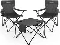 HOMECALL Campingstuhl Campingtisch mit St&uuml;hlen Klappstuhl Camping Faltstuhl