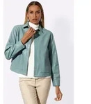 creation L Blusenblazer Lederimitat-Blazer Langarm