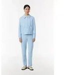 comma 7/8-Hose Hose Cigarette Pants mit Strukturmuster blau 40