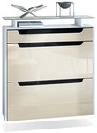 Vladon Schuhschrank Annie (Schuhkipper f&uuml;r 16 Paar Schuhe, mit 2 Klappen, 1