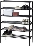 WOOOD Schuhregal Ferro mit pulverbeschichtetem Eisen stapelbar, Tragkraft 15 kg...