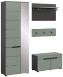 xonox.home Garderoben-Set, (3tlg. Set inkl. Garderobenschrank, Sitzbank,...