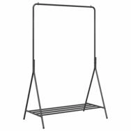 vidaXL Kleiderst&auml;nder Kleiderst&auml;nder mit Speicher Schwarz 100 x 56 x 154 cm...