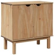 vidaXL Kompaktgarderobe Flurschrank OTTA 75x40x75 cm Massivholz Kiefer