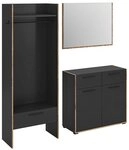 xonox.home Garderoben-Set Bueno, (3tlg. Set inkl. Garderobenschrank Midi,...