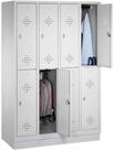 C+P Garderobenschrank C+P Doppelstockspind Classic auf Sockel, 8 F&auml;cher,