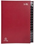 EXACOMPTA Organisationsmappe 6x Pultordner Ordnungsmappe 32 F&auml;chern RC-Karton...