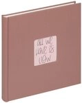 Walther Design Fotoalbum Fun 26 x 25 cm, buchgebundenes Album, Papiereinband,