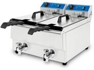 vertes Fritteuse, 3000 W, 60-200&deg;C, 2x 3000W, 2x 230V