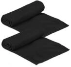 relaxdays Sporthandtuch 8 x K&uuml;hlendes Handtuch in Schwarz