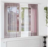 vidaXL Vorhang, Voile Vorh&auml;nge mit Stangentaschen 2 Stk. Lila